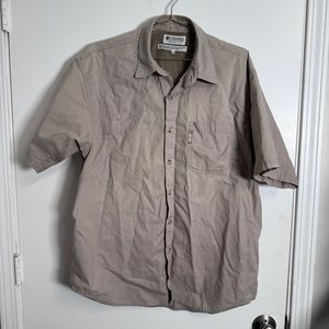 Columbia vented athletic button-down shirt